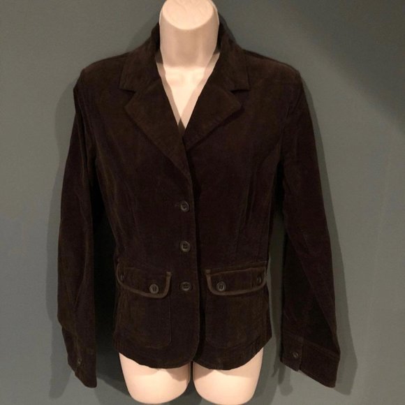BGN&CO Brown Corduroy Embroidered Jacket - Size 7 - Picture 1 of 8
